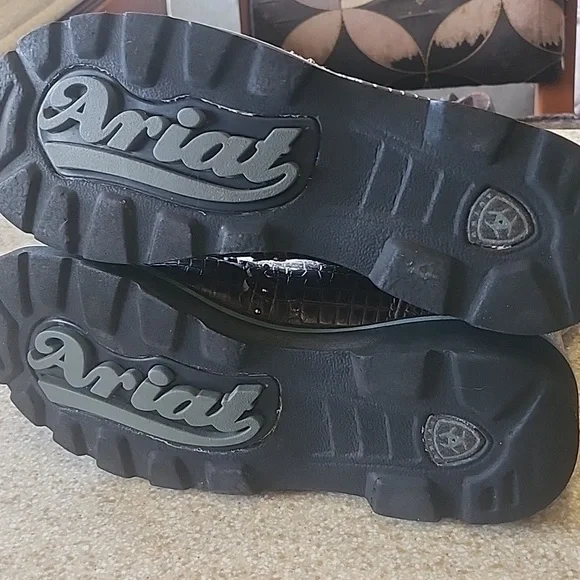 Ariat FATBABY Crock Print Western Boots Size 8.5B - Picture 9 of 12